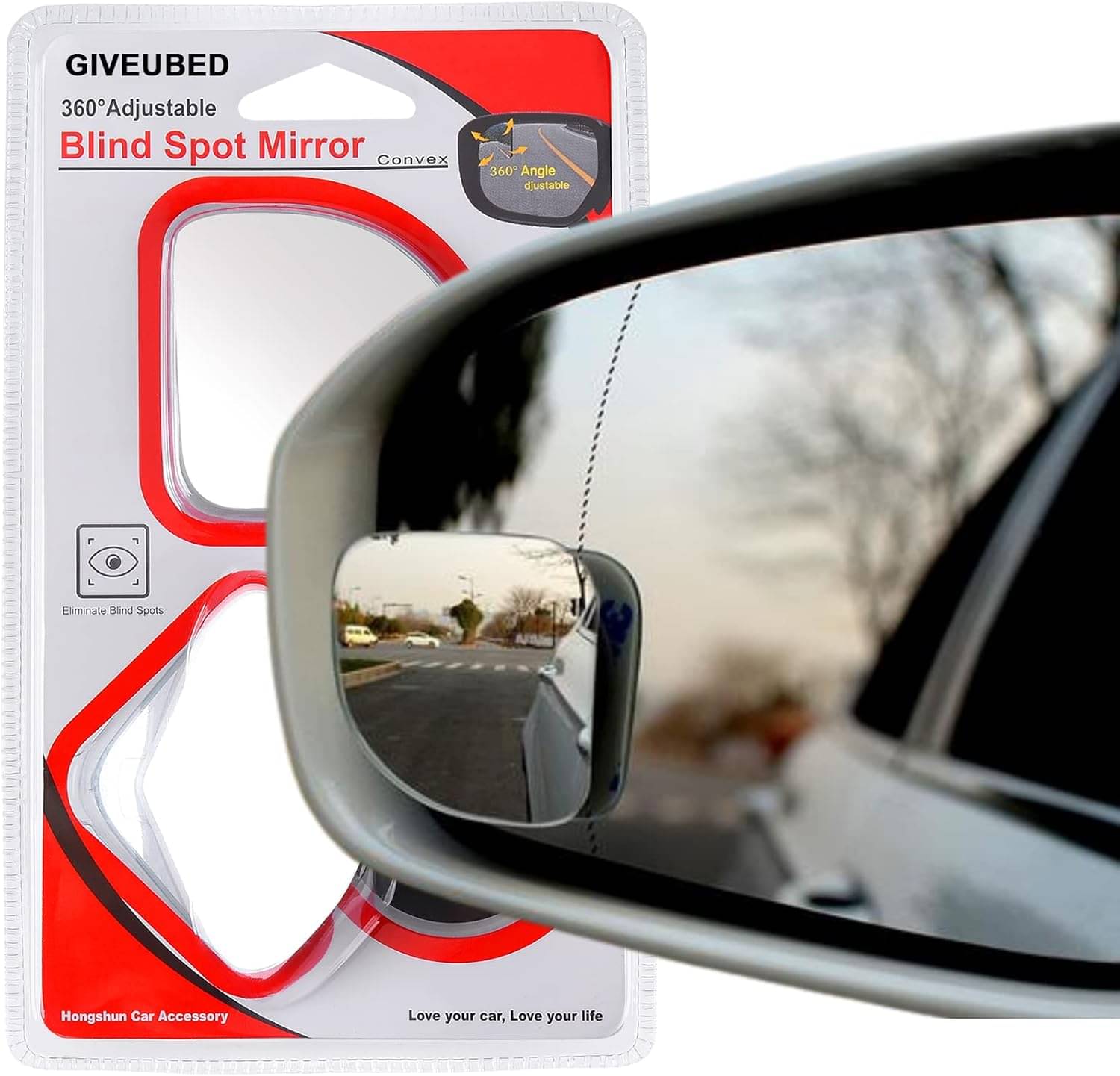     			CarFrill Side Mirror Visor Assorted Set of 2