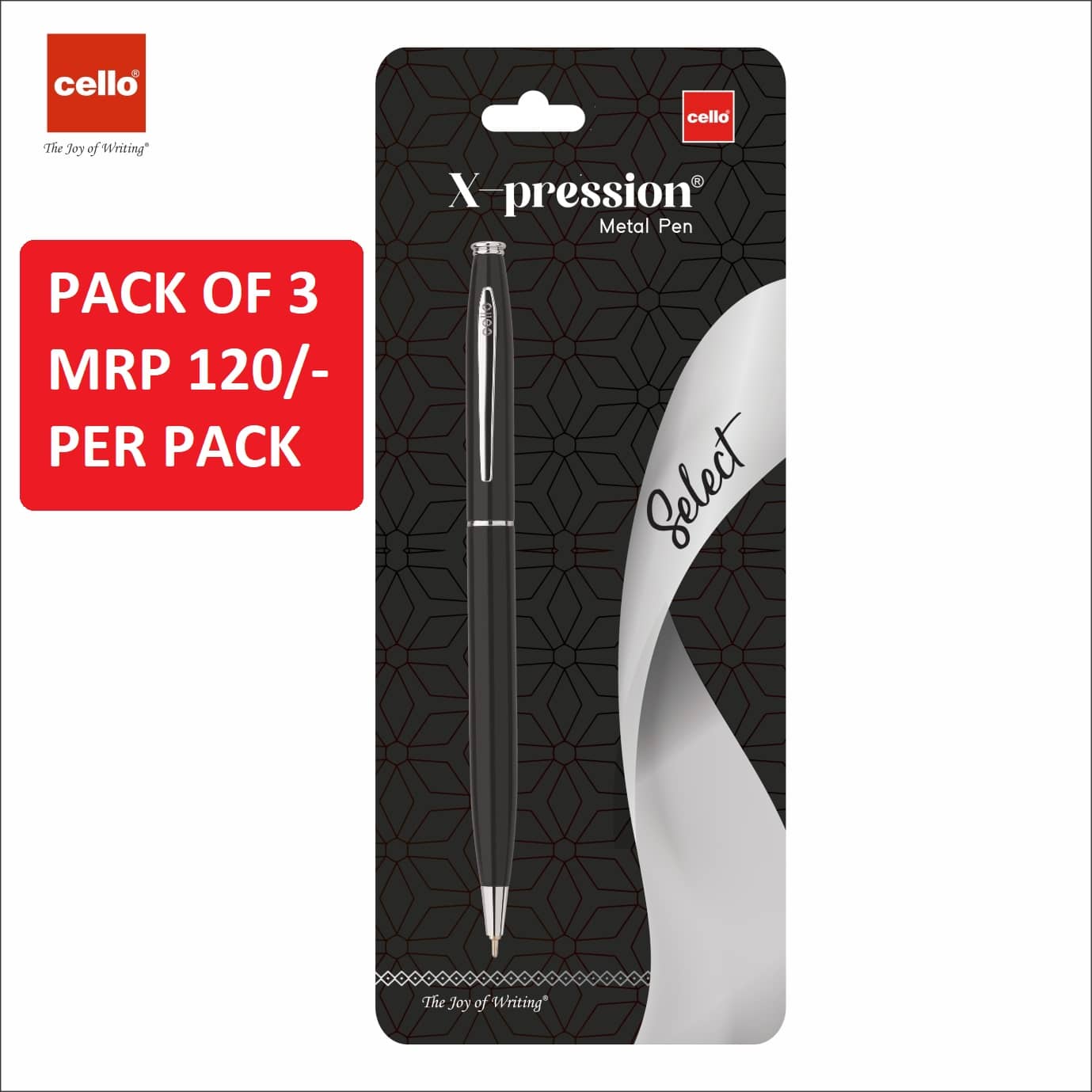 Cello Royal Stylish Metal Clip Fountain Pen With Jumbo