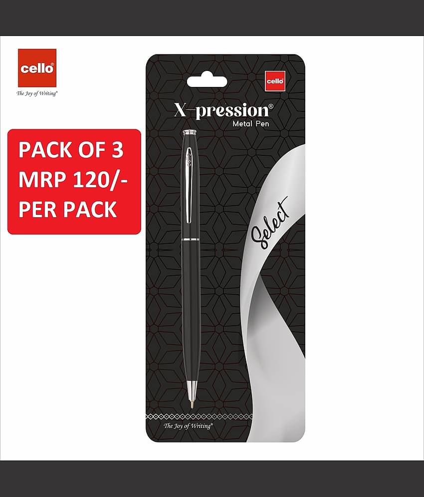 Cello Royal Stylish Metal Clip Fountain Pen With Jumbo