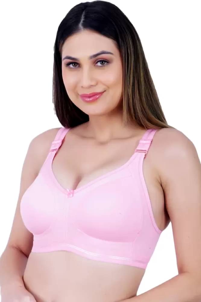     			Dempsey Pack of 1 Cotton Blend Non Padded Everyday Bra For Women ( Pink )