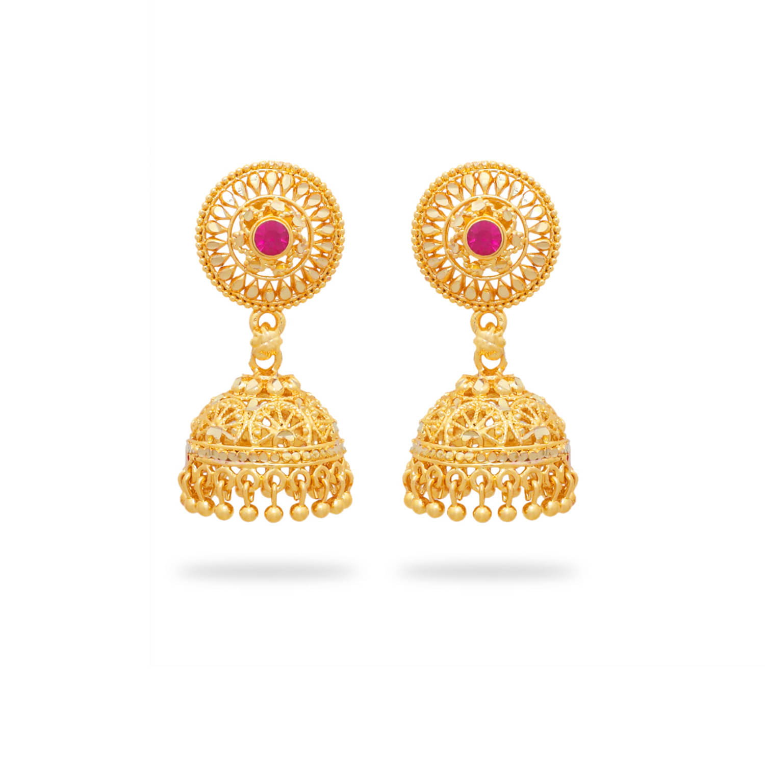 Drashti Collection Fluorescent Pink Jhumki Earrings ( Pack of 1 ) Drashti Collection Fluorescent Pink Jhumki Earrings ( Pack of 1 )