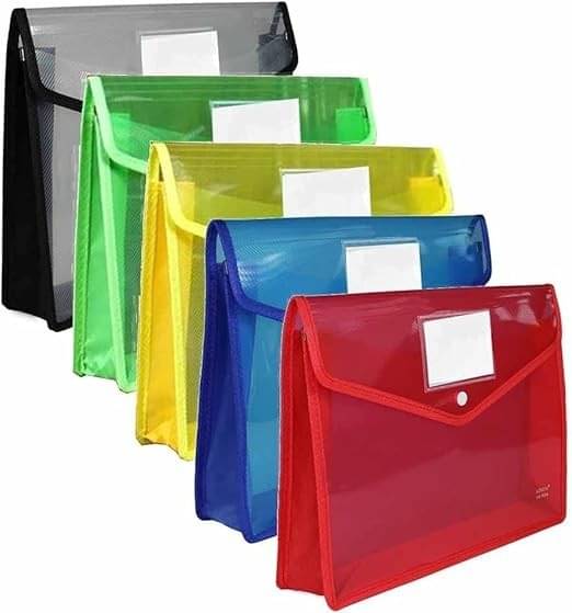 Eclet Multicolor Button Folder ( Pack of 5 ) Eclet Multicolor Button Folder ( Pack of 5 )