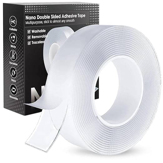     			Eclet White Double Sided Nano Tape ( Pack of 1 )