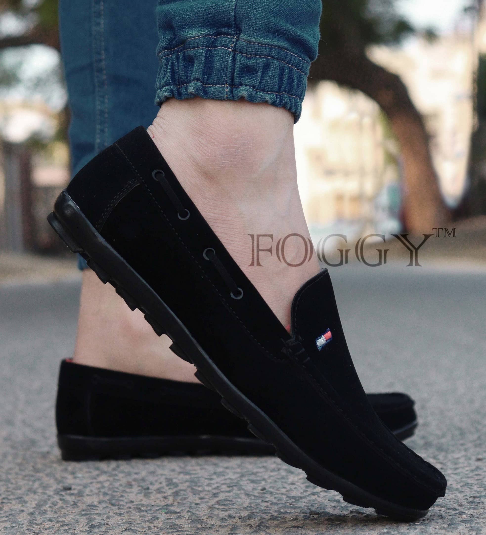 FOGGY Black Men's Slip on - Formal Shoes | Buy online on ZillyBuy