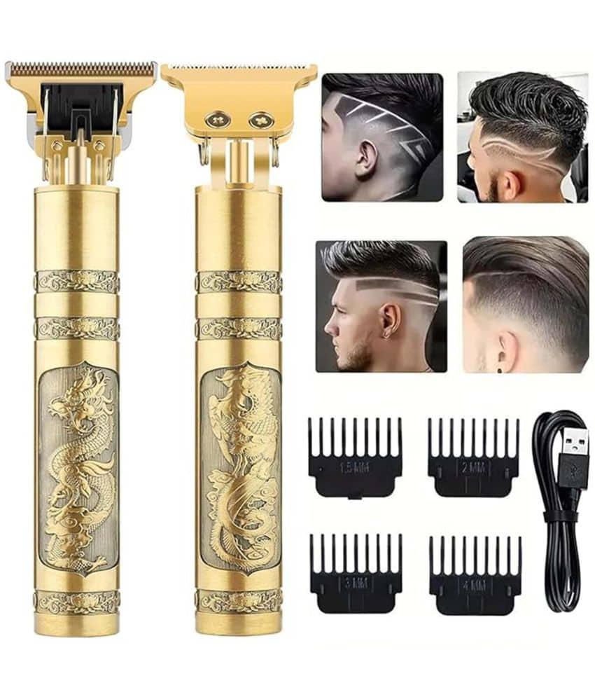 Gatih Hair Trimmer Gold Cordless Beard Trimmer With 120 minutes Runtime