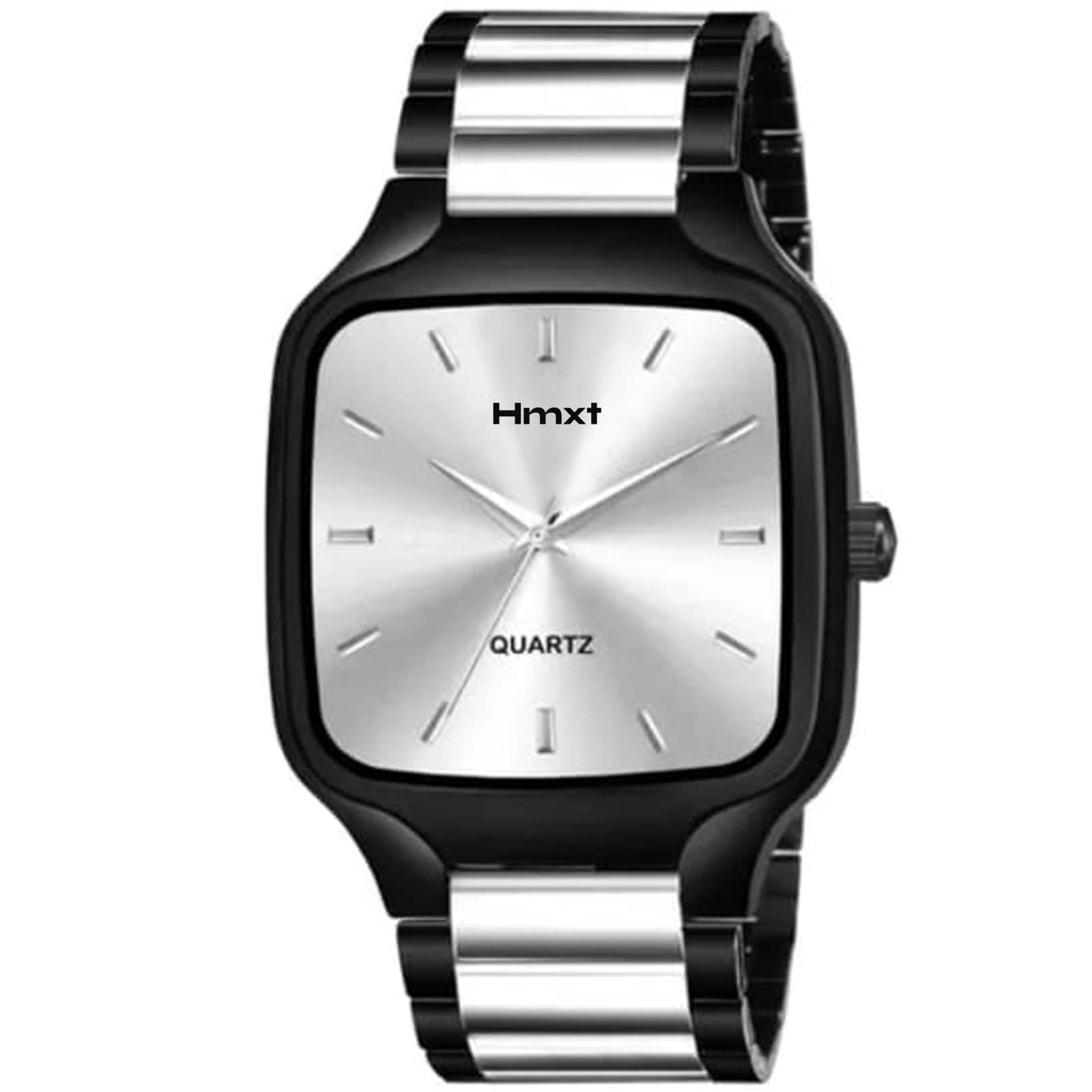     			HMXT Silver Stainless Steel Analog Men's Watch