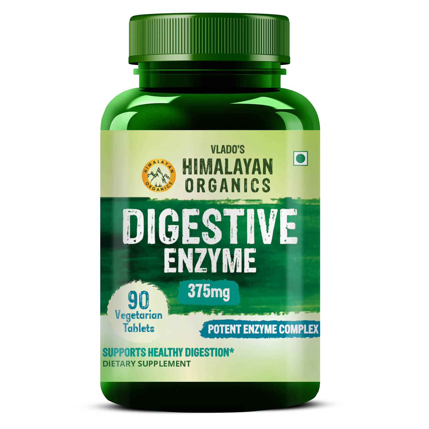 Vlado's Himalayan Organics Digestive Enzyme Veg Tablets Bromelain & Papain for Digestion 90 No.s Vlado's Himalayan Organics Digestive Enzyme Veg Tablets Bromelain & Papain for Digestion 90 No.s