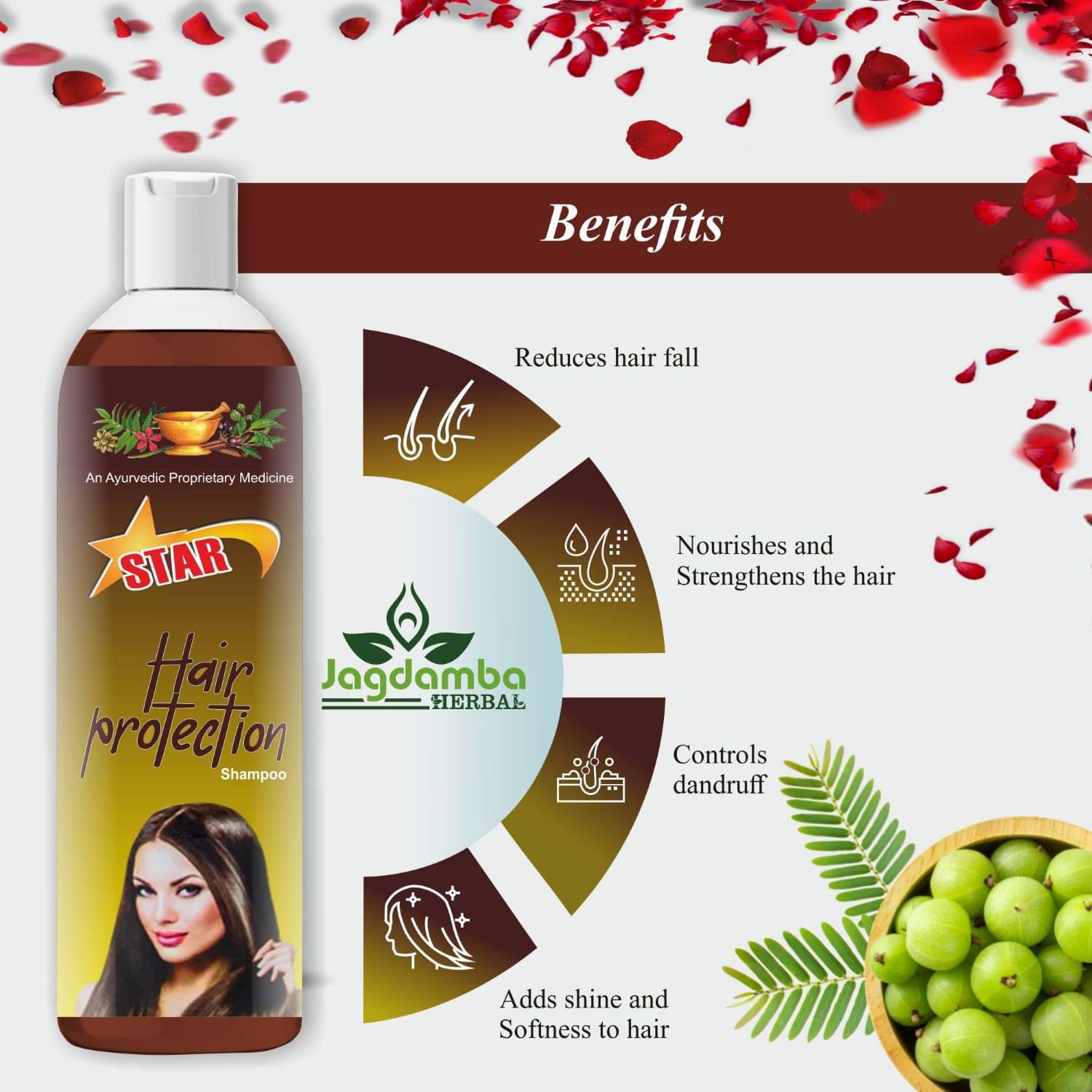     			JAGDAMBA HERBAL Anti Dandruff Shampoo 500 ( Pack of 1 )