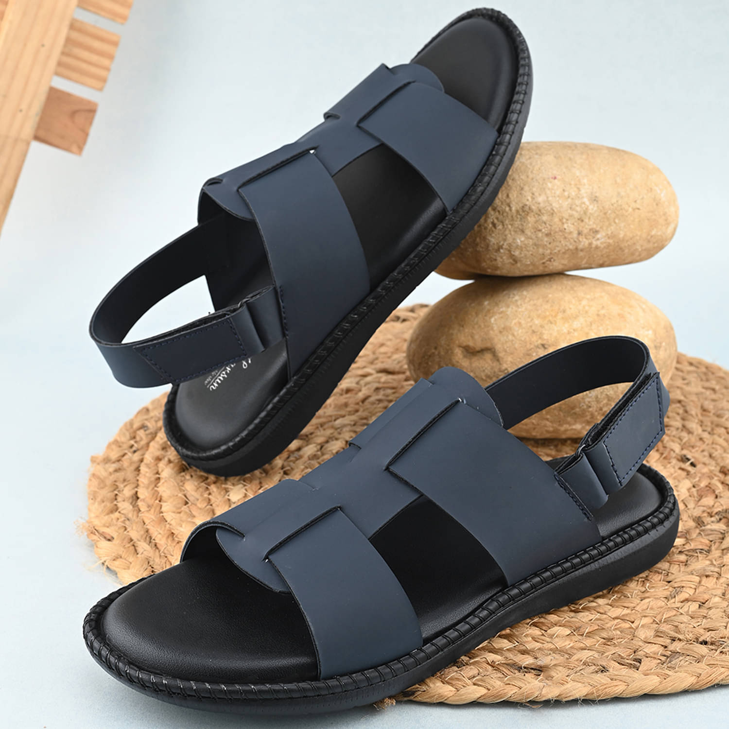     			John Karsun - Blue Men's Sandals