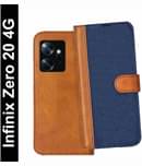 Knotyy Brown Flip Cover Artificial Leather Compatible For Infinix Zero 20 ( Pack of 1 )