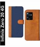 Knotyy Brown Flip Cover Artificial Leather Compatible For Infinix Zero 20 ( Pack of 1 )