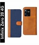 Knotyy Brown Flip Cover Artificial Leather Compatible For Infinix Zero 20 ( Pack of 1 )