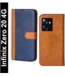 Knotyy Brown Flip Cover Artificial Leather Compatible For Infinix Zero 20 ( Pack of 1 )