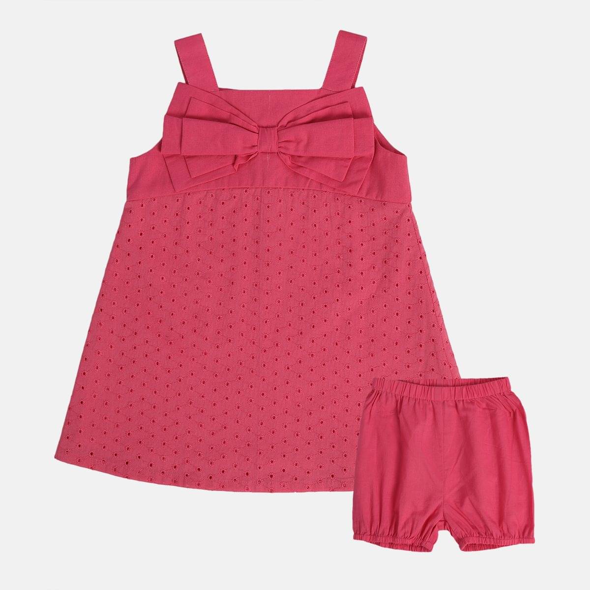    			MINI KLUB Pack of 1 Baby Girls Cotton Dress ( Pink )