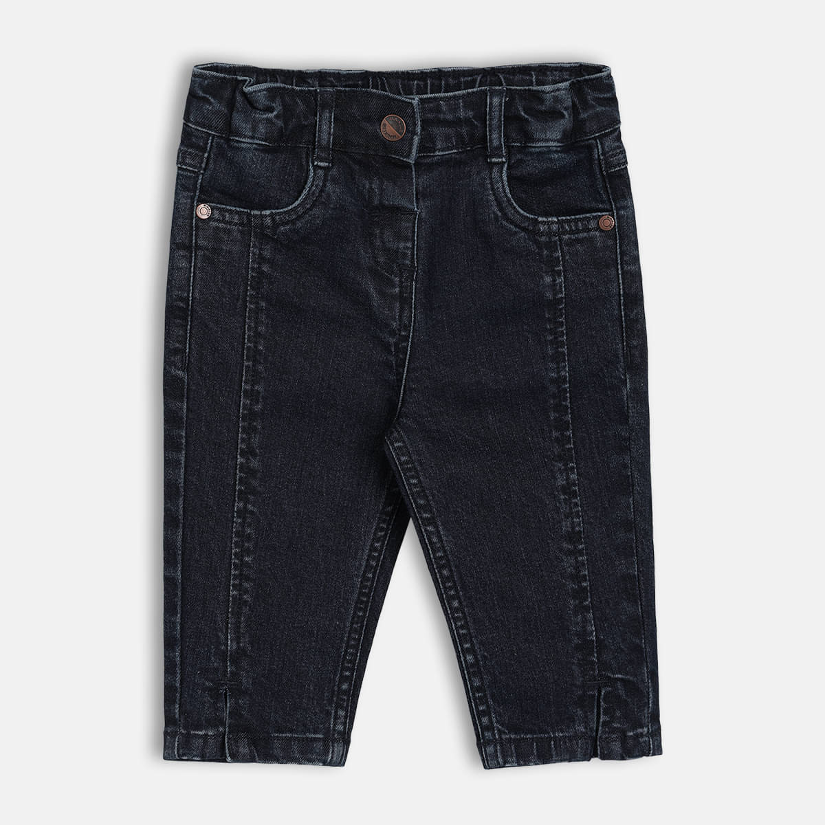     			MINI KLUB Pack of 1 Baby Girls Denim Jeans ( Navy Blue )