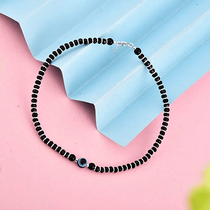 PUJVI Black Anklets ( Pack of 1 ) - Anklets | Buy online on ZillyBuy