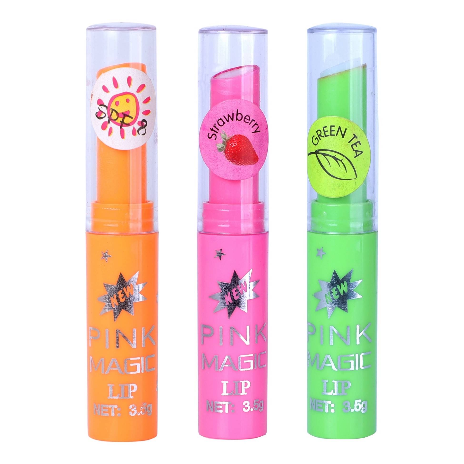     			Play Run Pink glossy color changing Lip Gloss (Pack of 3)