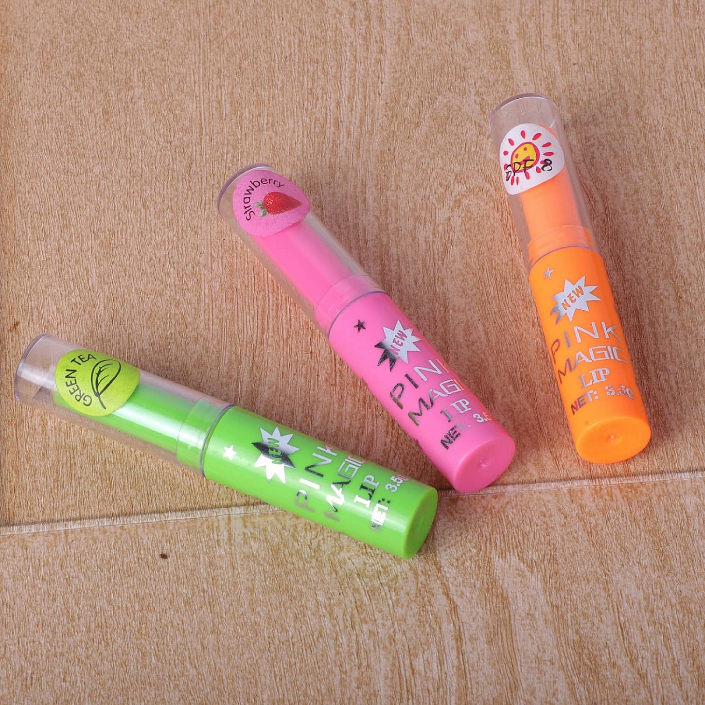 Play Run Pink glossy color changing Lip Gloss (Pack of 3)