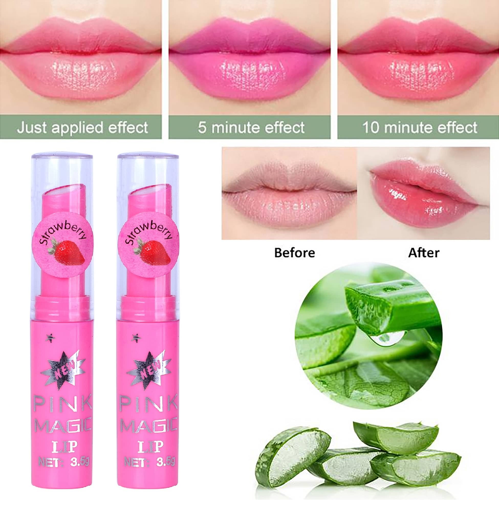Play Run Pink Glossy Lipstick 2