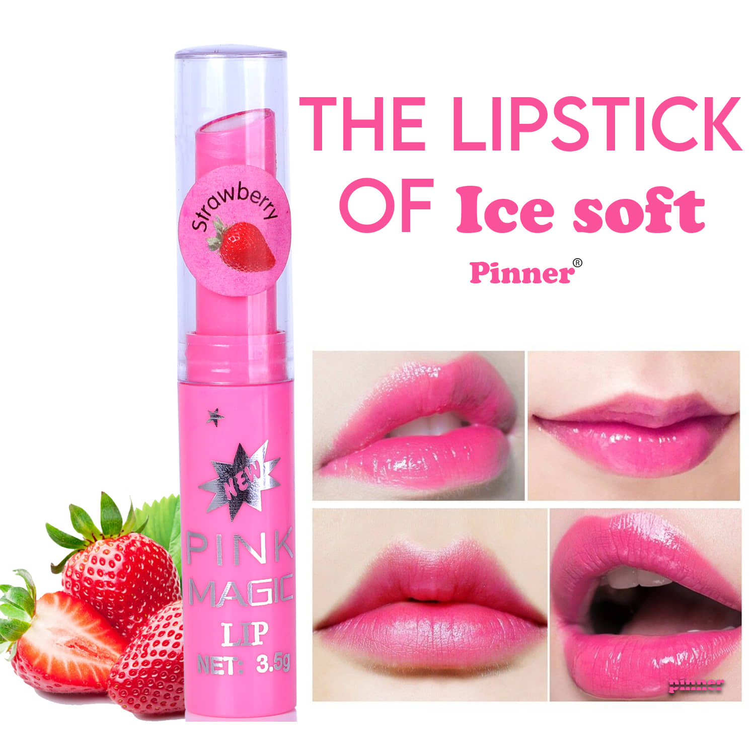 Play Run Pink glossy color changing Lip Gloss (Pack of 1)