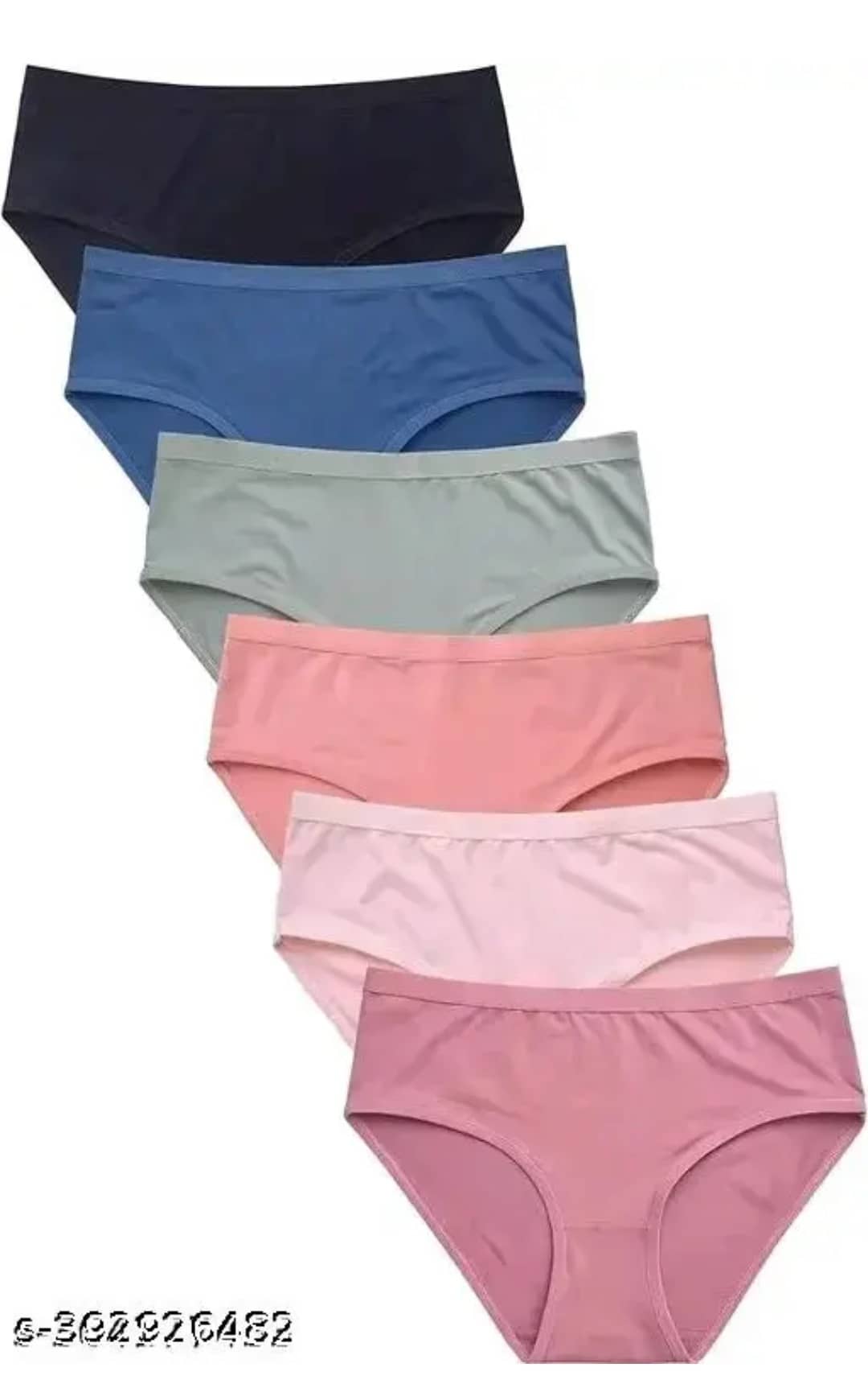 REONY Pack of 6 Cotton Hipster For Women ( Multicolor4 )