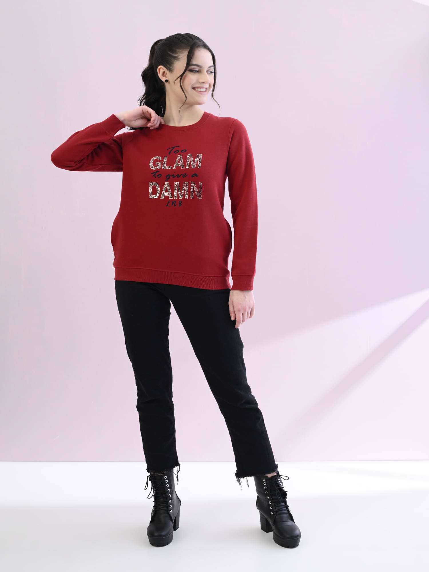     			STARFOX Fleece Women's Non Hooded Sweatshirt ( Maroon )