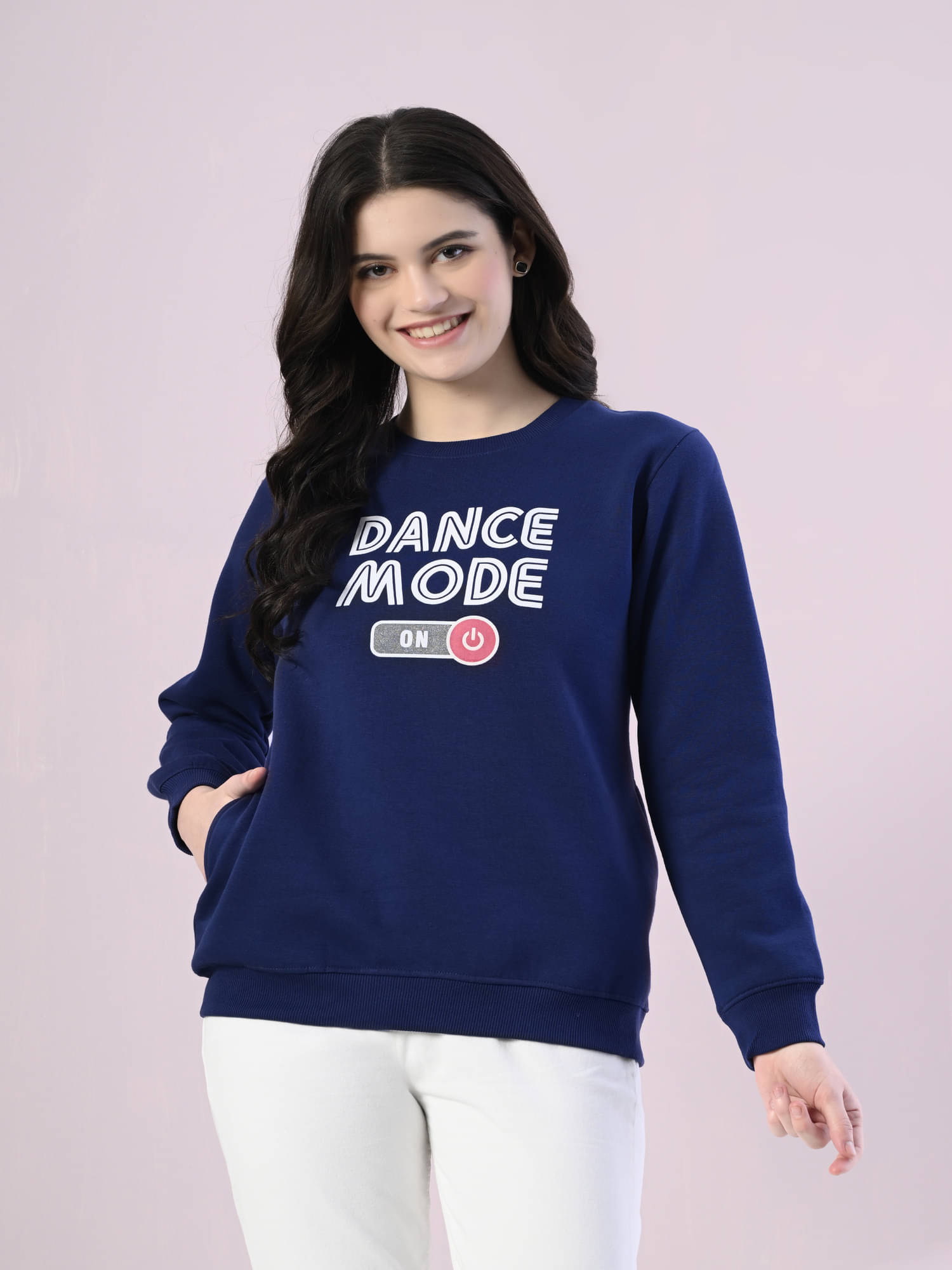 STARFOX Fleece Women's Non Hooded Sweatshirt ( Blue ) STARFOX Fleece Women's Non Hooded Sweatshirt ( Blue )