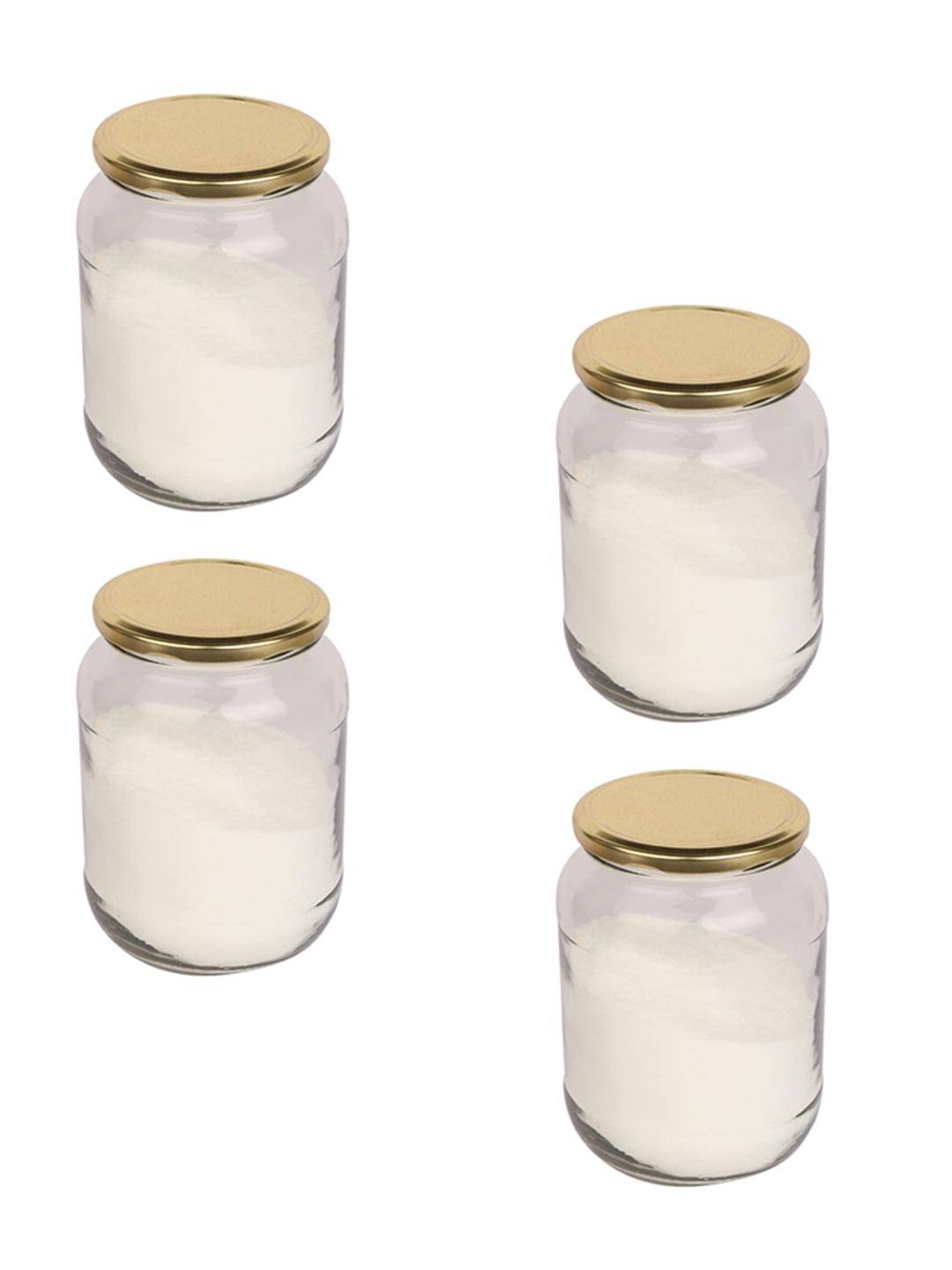    			Somil Glass Container Jar Glass Transparent Utility Container ( Set of 4 )