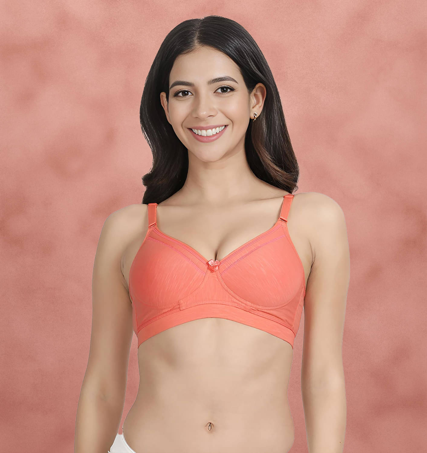 Susie Pink Cotton Blend Lightly Padded Women's Everyday Bra ( Pack of 1 ) Susie Pink Cotton Blend Lightly Padded Women's Everyday Bra ( Pack of 1 )