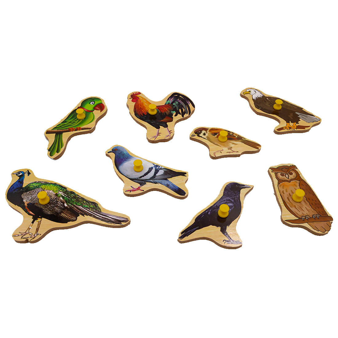 Toybharat Wooden Cut Bird| Multicolour | Wooden Toy | Made in India Toy |12X12 Toybharat Wooden Cut Bird| Multicolour | Wooden Toy | Made in India Toy |12X12