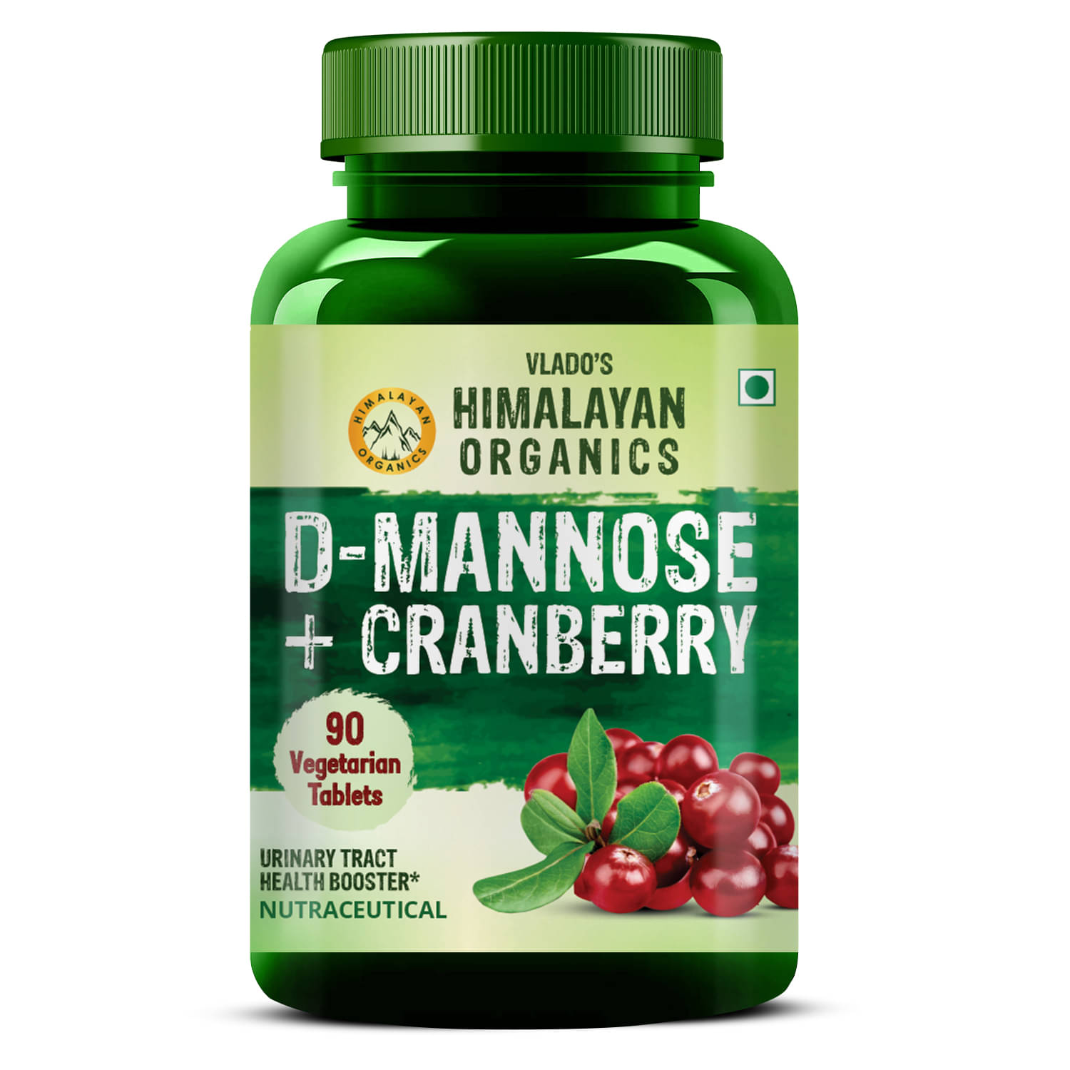     			Vlado's Himalayan Organics D-MANNOSE + CRANBERRY Antioxidant Rich Supplement 90 No.s