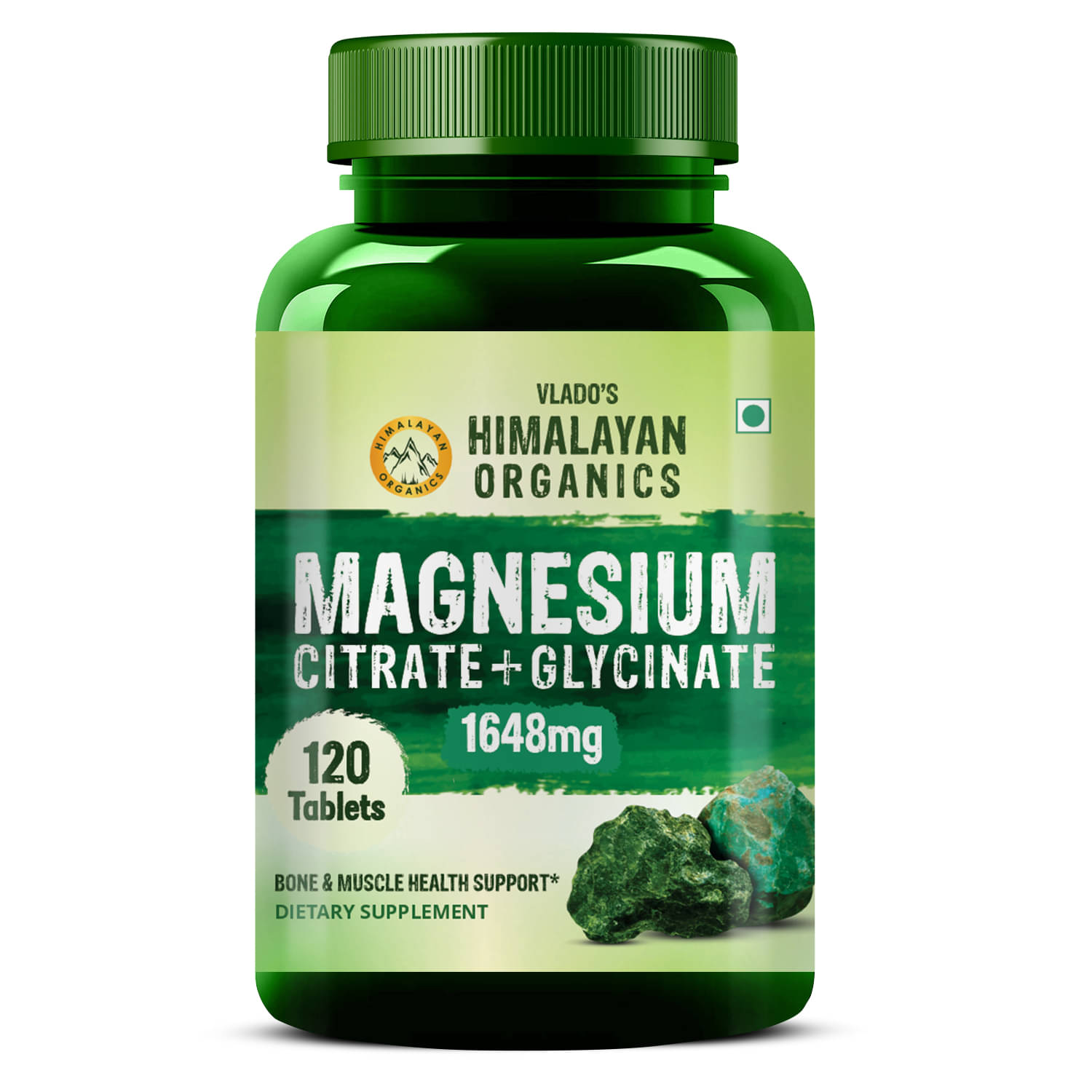     			Vlado's Himalayan Magnesium Complex 1648mg Veg Tablets Heart, Muscle, Bone & Sugar Support 120 No.s