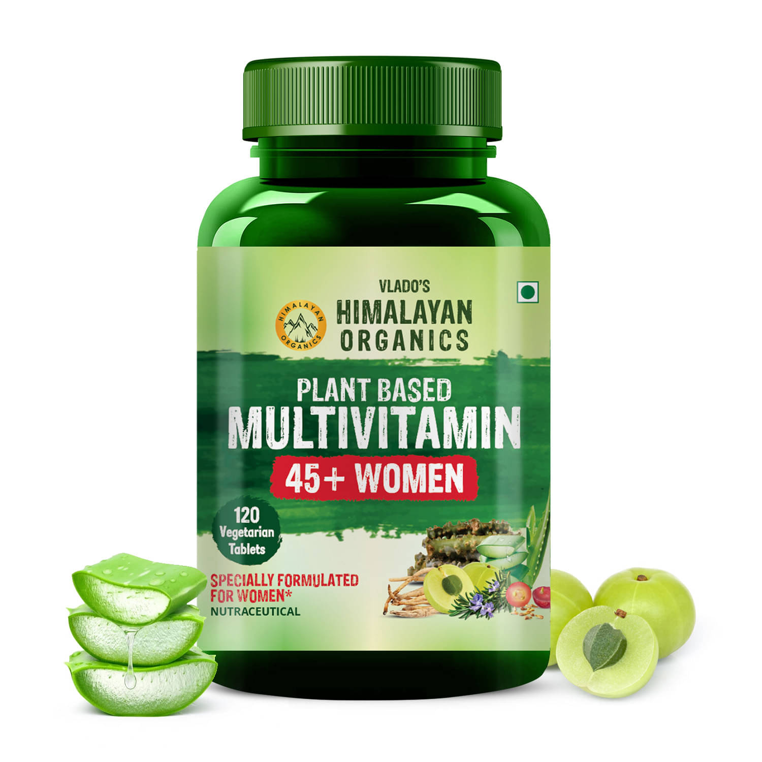     			Vlado's Himalayan Organics Plant based Multivitamin Women 45+ - 120 No.s