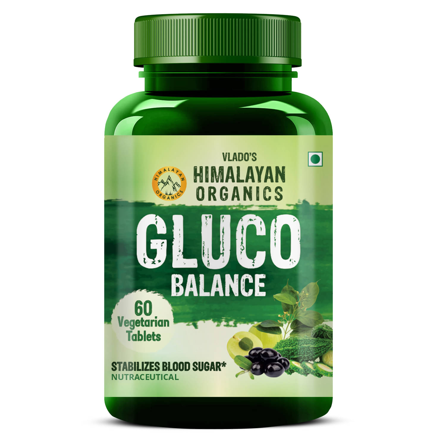 Vlado's Himalayan Organics Plant Based Gluco Balance Insulin Resistance, Diabetes Control 60No.s Vlado's Himalayan Organics Plant Based Gluco Balance Insulin Resistance, Diabetes Control 60No.s