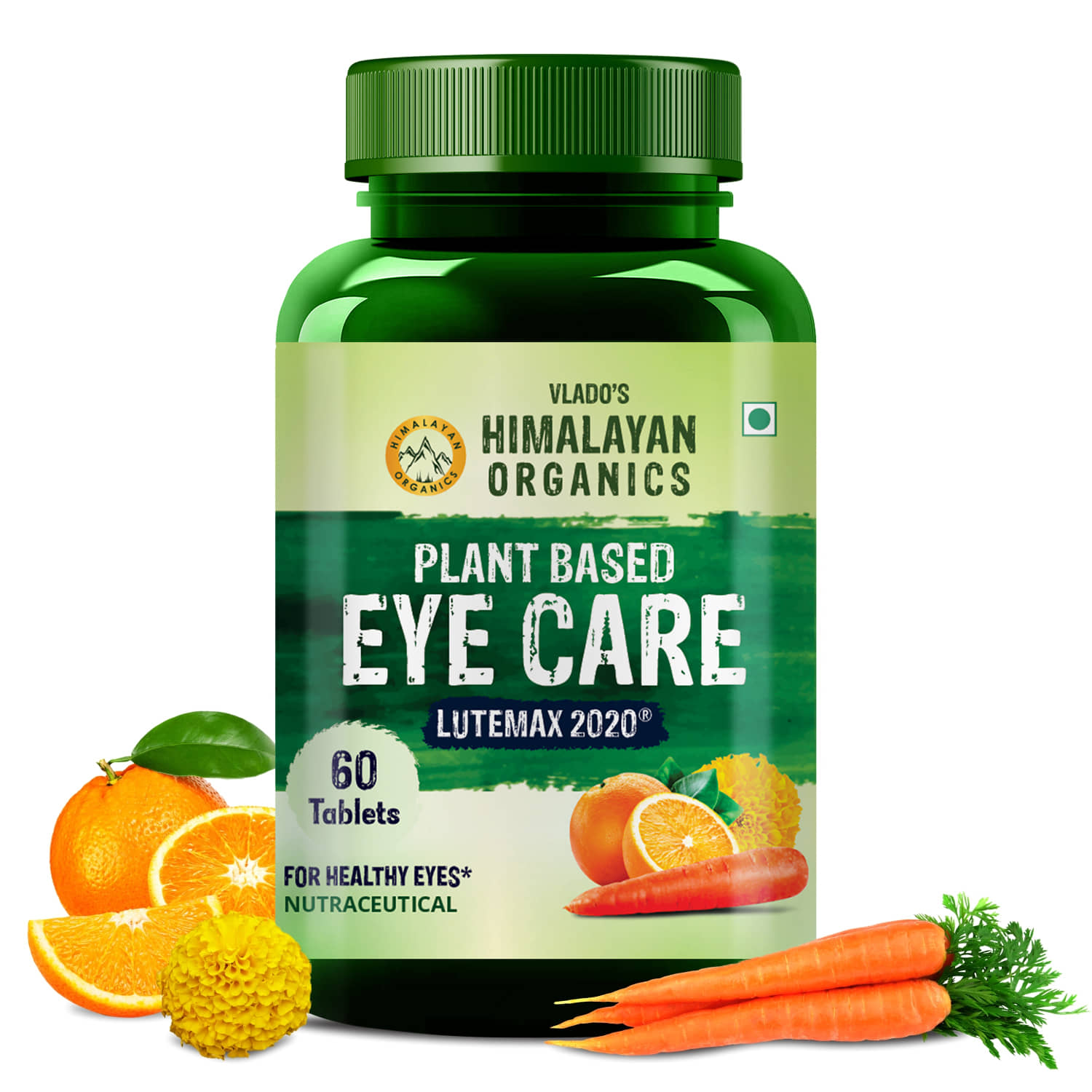 Vlado's Himalayan Organics Plant Based Eye Care Supplement , Improve Eye Health 60 No.s
