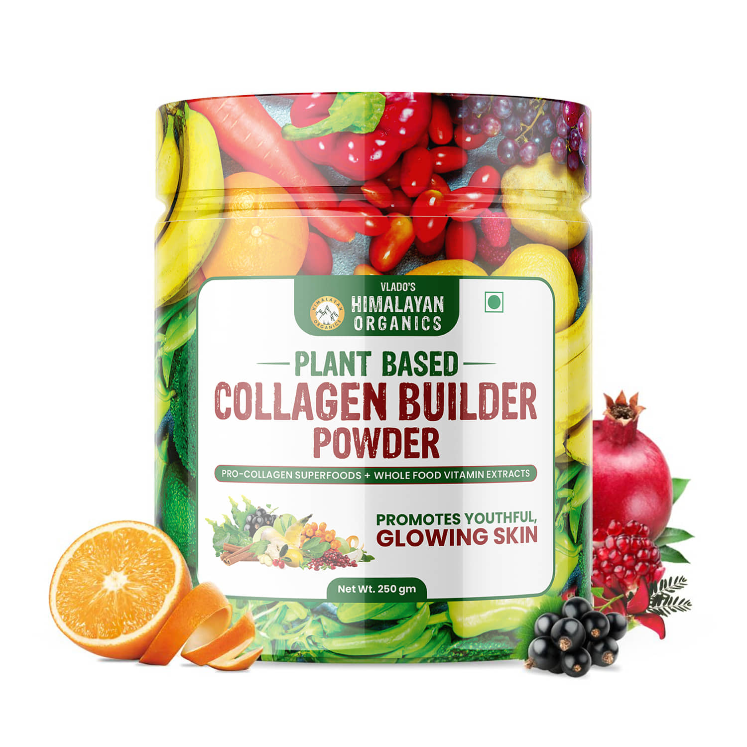 Vlado's Himalayan Organics Plant Based Collagen Builder Powder 250 gm
