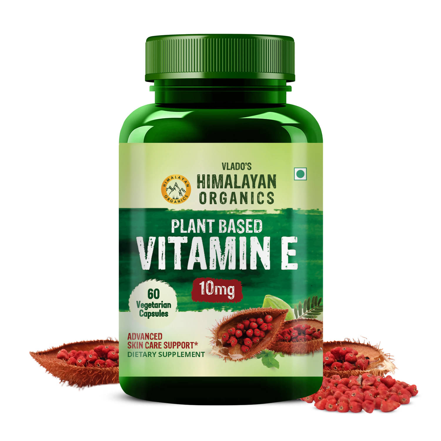 Vlado's Himalayan Organics Vitamin E PlantBased Capsules Antioxidant Support for Skin & Hair 60 No.s Vlado's Himalayan Organics Vitamin E PlantBased Capsules Antioxidant Support for Skin & Hair 60 No.s