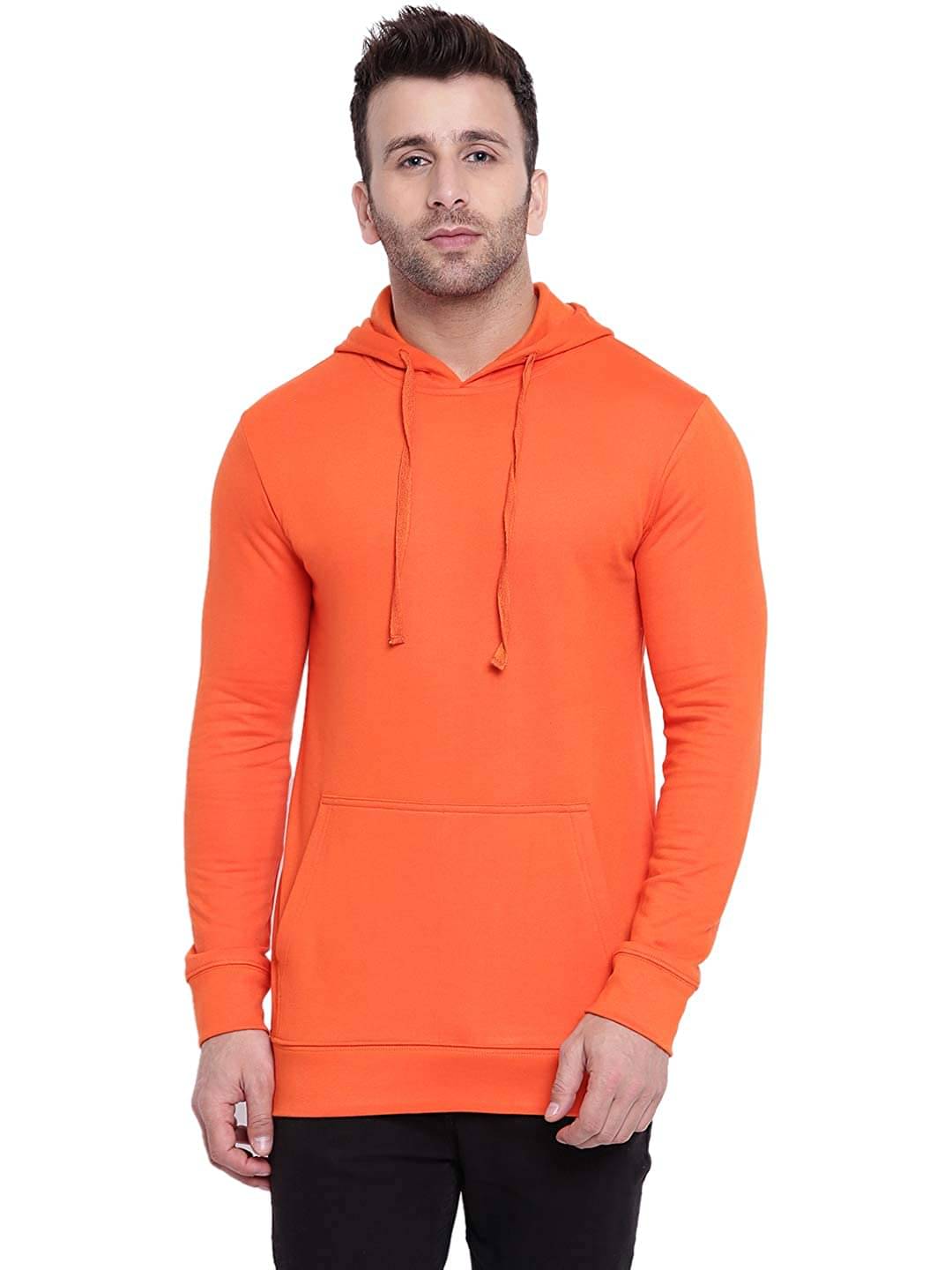     			ACENTEO Fleece Hooded Men's Sweatshirt - Orange ( Pack of 1 )