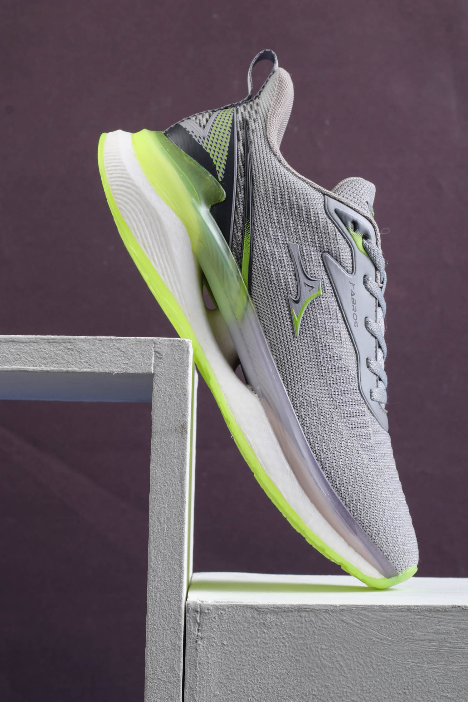     			Abros NATIVE-PRO Light Grey Men's Sports Running Shoes