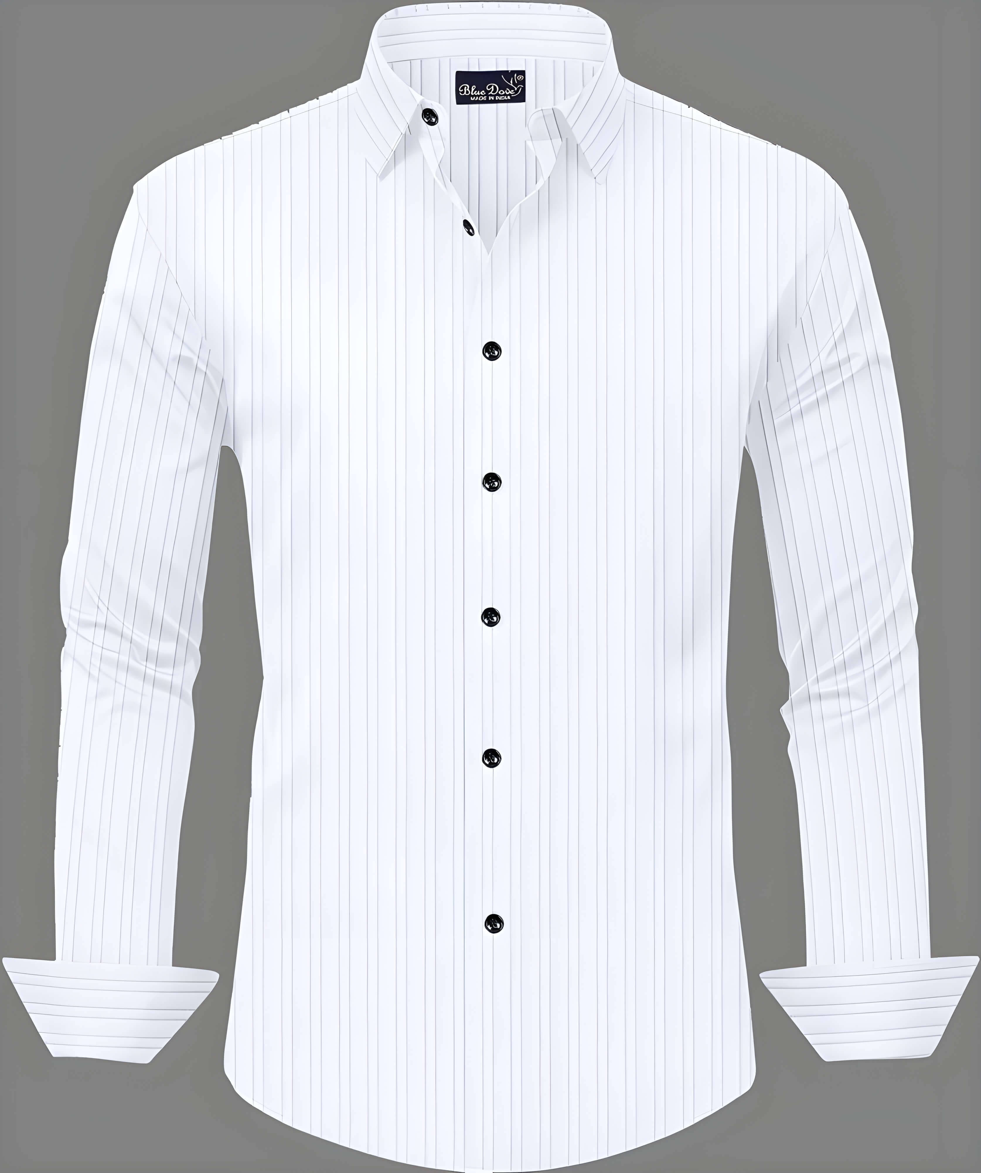 Bluedove Poly Cotton Regular Fit Solids Full Sleeves Men's Casual Shirt - White ( Pack of 1 ) Bluedove Poly Cotton Regular Fit Solids Full Sleeves Men's Casual Shirt - White ( Pack of 1 )