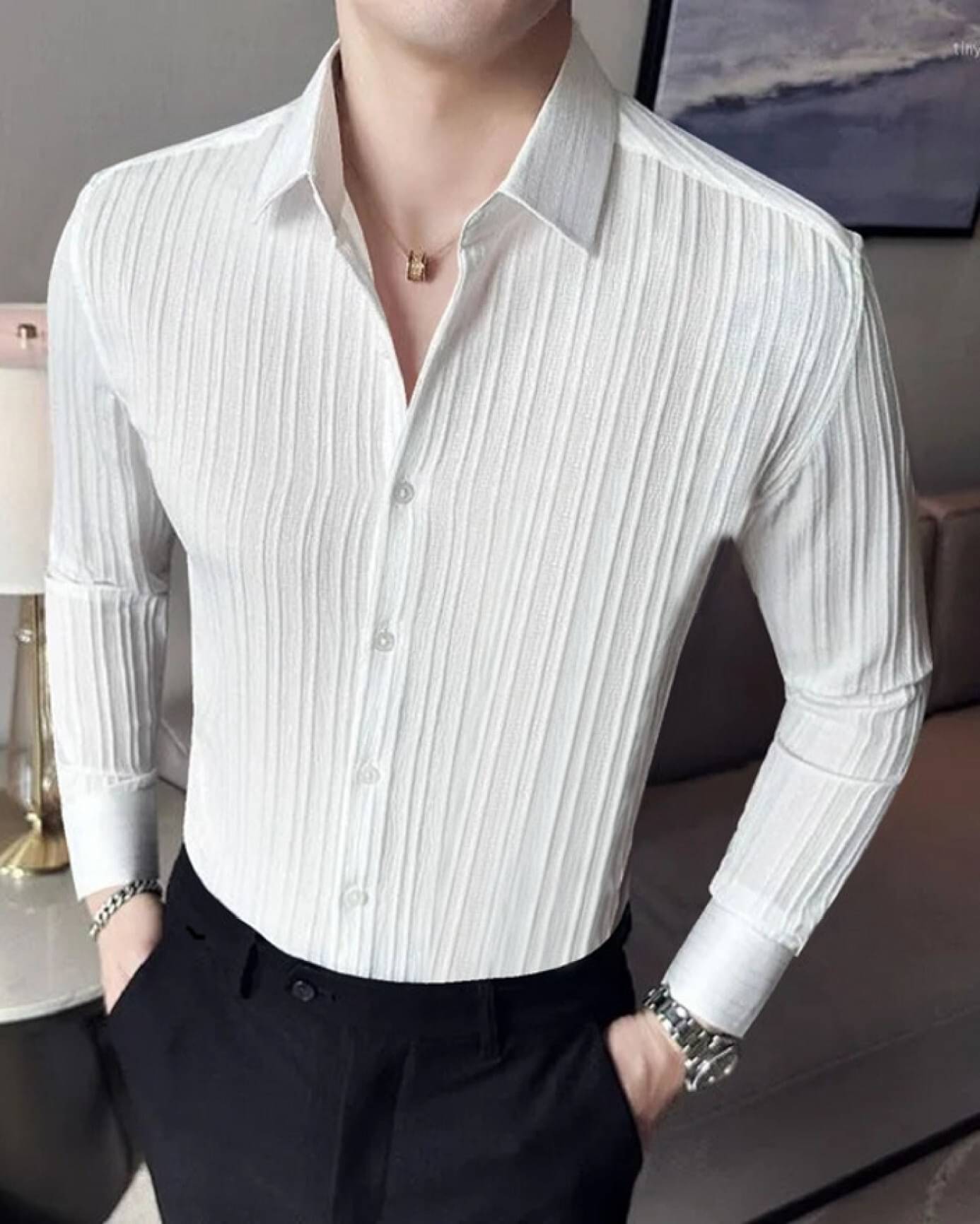 Bluedove Poly Cotton Regular Fit Solids Full Sleeves Men's Casual Shirt - White ( Pack of 1 ) Bluedove Poly Cotton Regular Fit Solids Full Sleeves Men's Casual Shirt - White ( Pack of 1 )