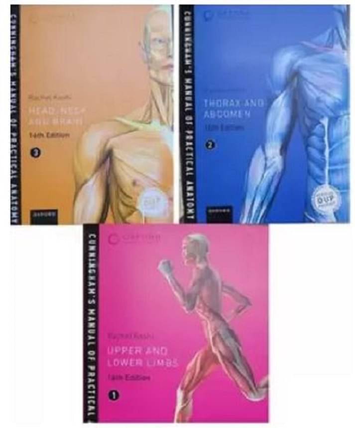     			Cunningham's Manual of Practical Anatomy - Set of 3 Volumes - 16th Edition  (Paperback, Rachel Koshi , Cunningham)