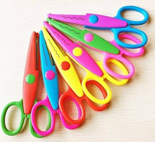     			Eclet Designer Shape Cutter Scissor Pack of 6 Different Design, Zig Zag Scissor for DIY Craft Work, Project Work, Border Making and Scrapbooking, Multicolor, Designer Shape Scissor Pack of 6
