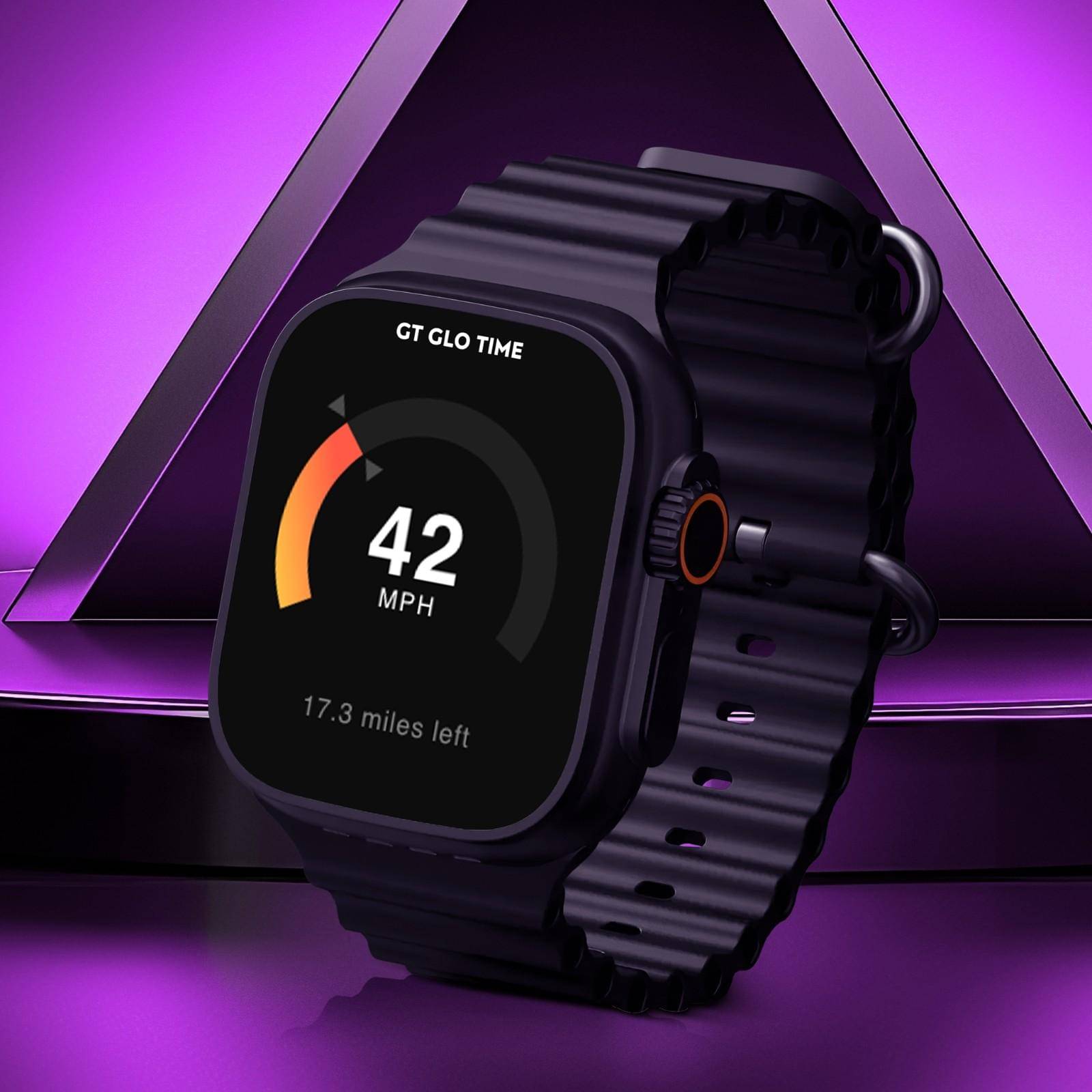     			GT GLOTIME AMOLED BT Calling Silicone Upto 1-2 days Smart Watch Black
