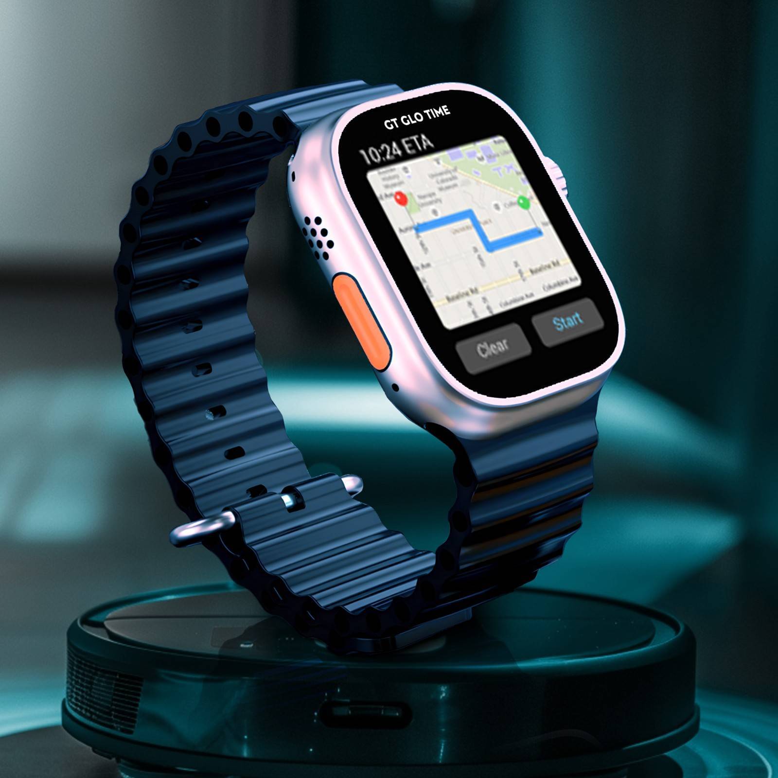     			GT GLOTIME AMOLED BT Calling Silicone Upto 1-2 days Smart Watch Black
