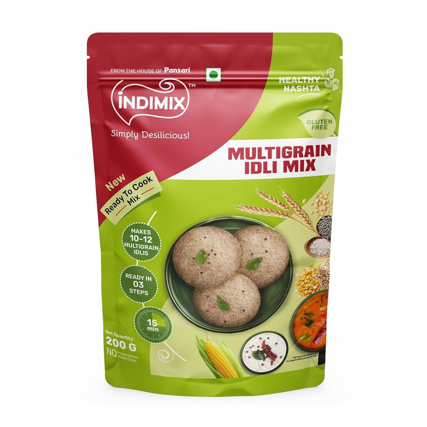INDIMIX RTC Multigrain Idli 200 gm INDIMIX RTC Multigrain Idli 200 gm