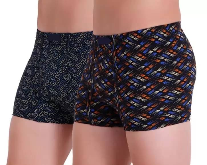 INNERO Pack of 2 Cotton Trunks For Men's ( Multicolor ) INNERO Pack of 2 Cotton Trunks For Men's ( Multicolor )