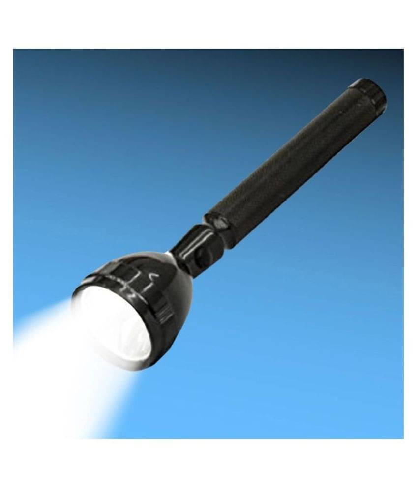     			JY Super - 2W Rechargeable Flashlight Torch ( Pack of 1 )