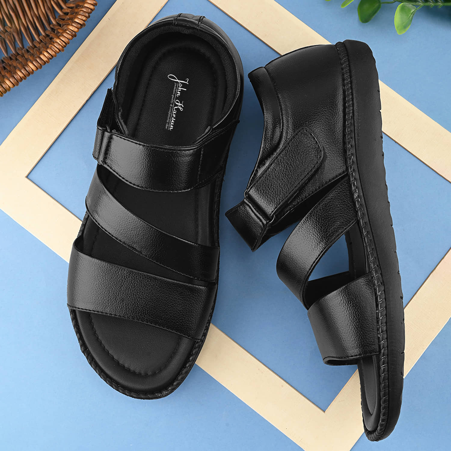 John Karsun - Black Men's Sandals