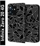 Knotyy Black Flip Cover Artificial Leather Compatible For Infinix Zero 20 ( Pack of 1 )